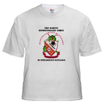 3IB - A01 - 04 - 3rd Intelligence Battalion with Text - White T-Shirt